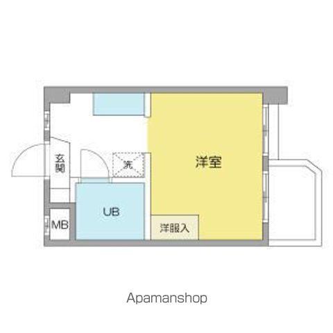 サンライズノリタケ(1K/3階)の間取り写真