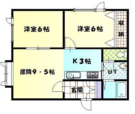 MS・LIEBREIZ(2LDK/1階)の間取り写真
