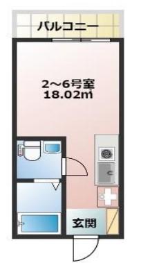 ベース上和田(ワンルーム/3階)の間取り写真