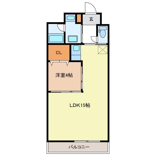 スクエア西丸之内(1LDK/6階)の間取り写真