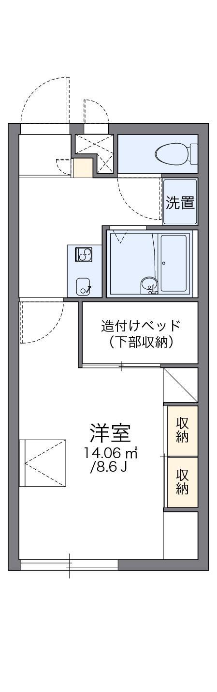 レオパレスグレイス(1K/2階)の間取り写真