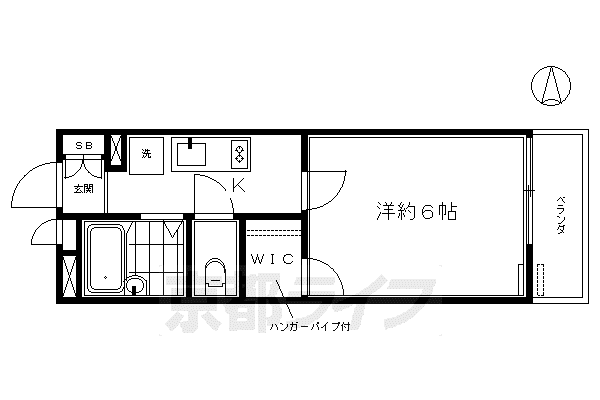 レオパレス三井田II(1K/3階)の間取り写真