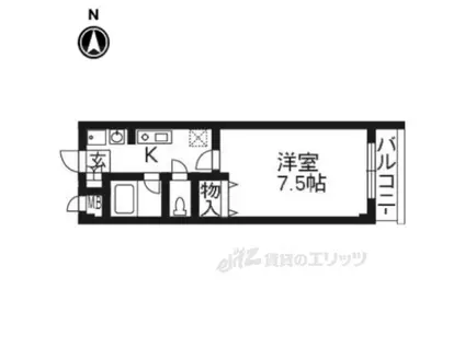 Mプラザ大住参番館(1K/3階)の間取り写真