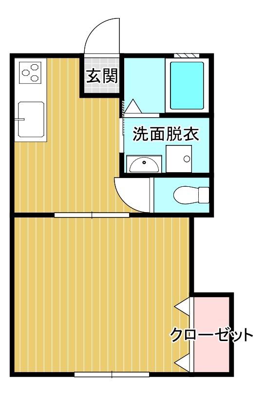 センチュリー21 A棟(1K/1階)の間取り写真
