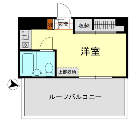 小石川コーポビアネーズ(ワンルーム/4階)の間取り写真