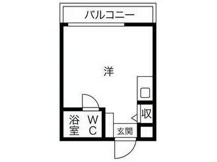 プレアール吹田泉町II(ワンルーム/2階)の間取り写真
