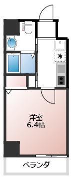 PSグランデ常盤(1K/1階)の間取り写真