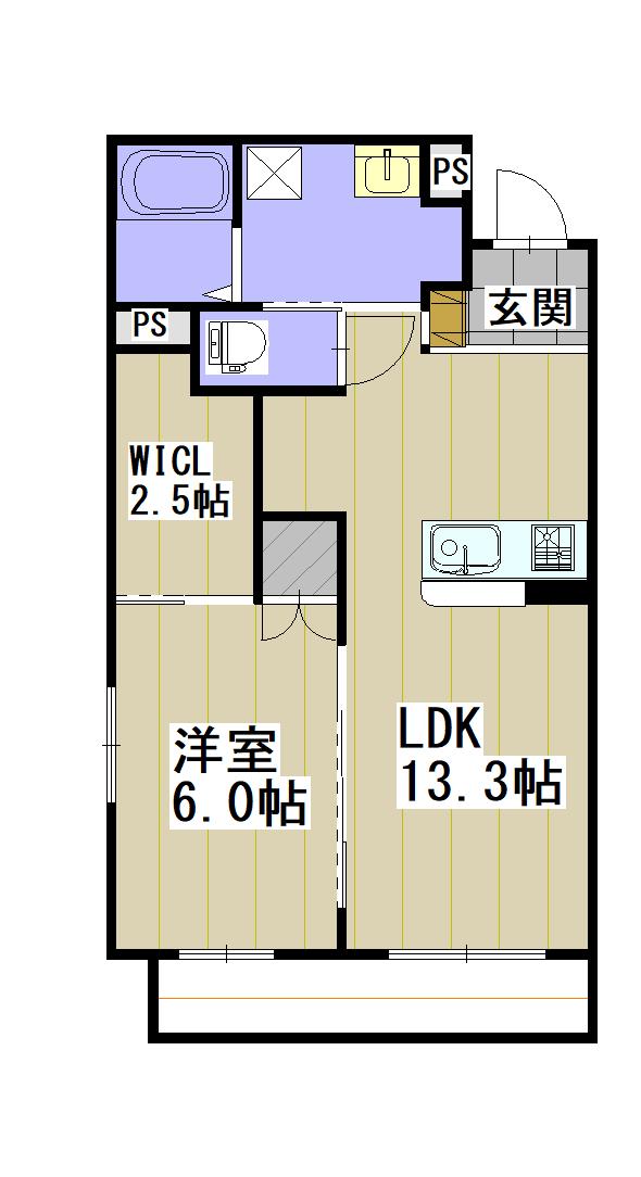 KIND YAZAWA(1LDK/3階)の間取り写真