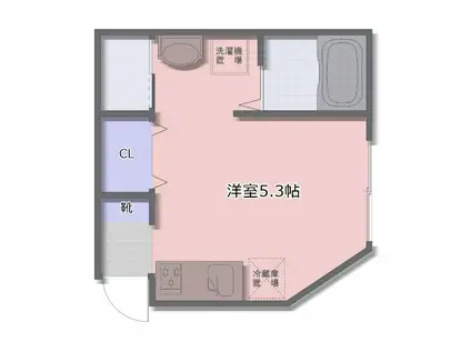 野方3丁目アパート(ワンルーム/1階)の間取り写真