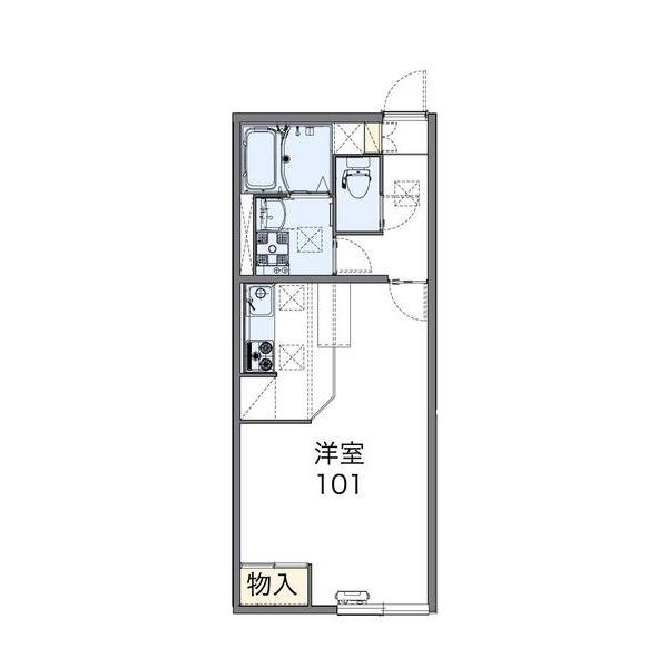 レオネクスト帯広NK(1K/2階)の間取り写真