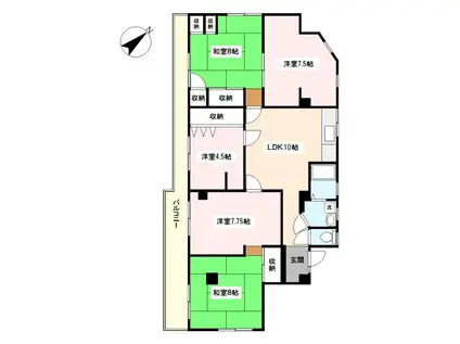 マンションBS(5LDK/2階)の間取り写真