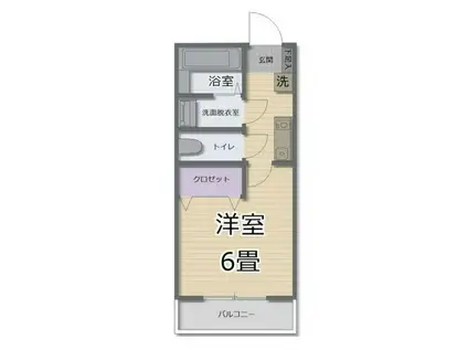 グレイス岩槻(1K/2階)の間取り写真