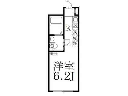 RITZ ASAGAYA(1K/2階)の間取り写真