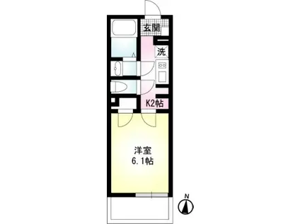 リモーネVIII(1K/1階)の間取り写真