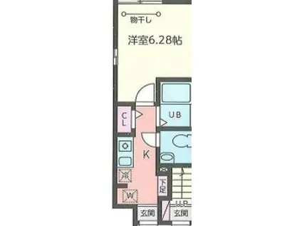 SHITAMACHI BASE(1K/1階)の間取り写真
