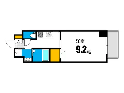 S-RESIDENCE宇品5丁目I(1K/10階)の間取り写真