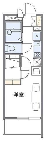 レオパレスOHYATO II(1K/2階)の間取り写真