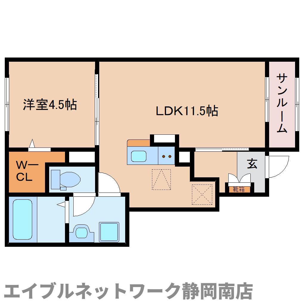 シティーロードコイシガワ(1LDK/1階)の間取り写真