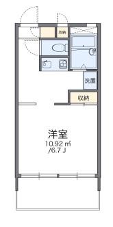 レオパレスコスモ(1K/2階)の間取り写真