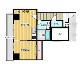 MAISON PREMIER VII(1DK/3階)の間取り写真