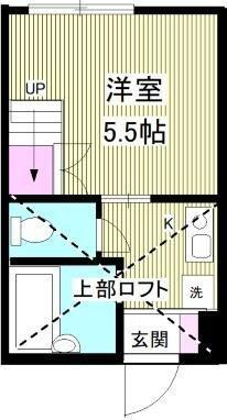 COMFORT桜ヶ丘(1K/1階)の間取り写真