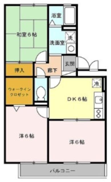 パルテール(3DK/3階)の間取り写真