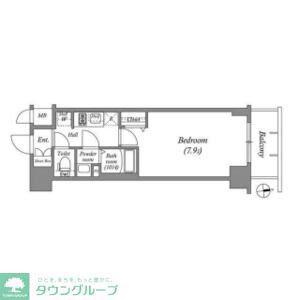 アドバンス名古屋ワイノット(1K/11階)の間取り写真