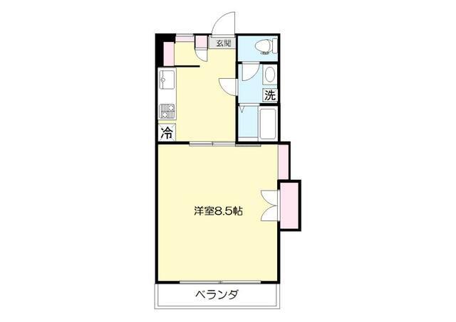 豊マンション(1K/3階)の間取り写真