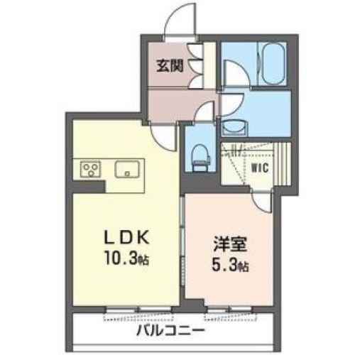 積水ハウスシャーメゾン CASA ALFLAT(1LDK/3階)の間取り写真