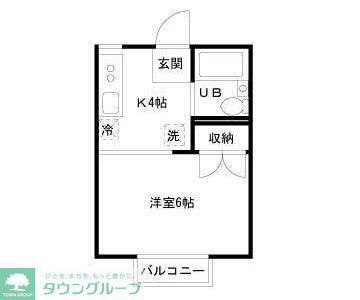 メゾン沢(1K/1階)の間取り写真