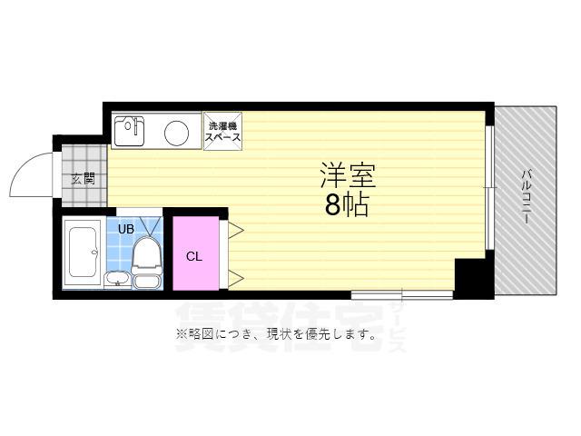 サンライズ舟入幸ビル(1K/5階)の間取り写真