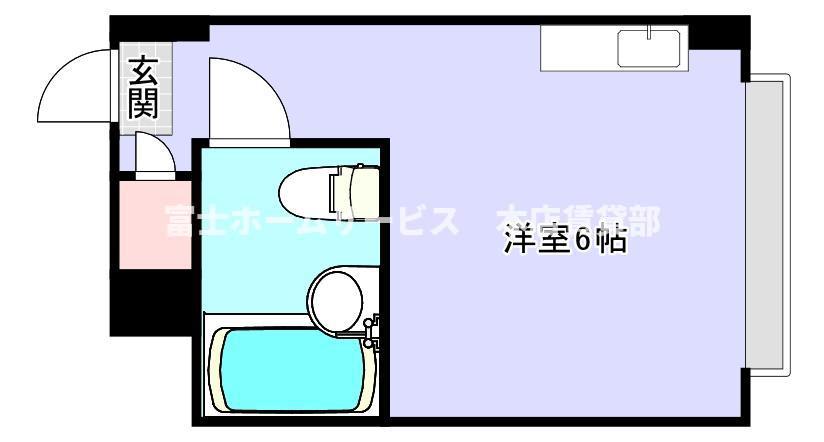 我孫子シャルマン(ワンルーム/4階)の間取り写真