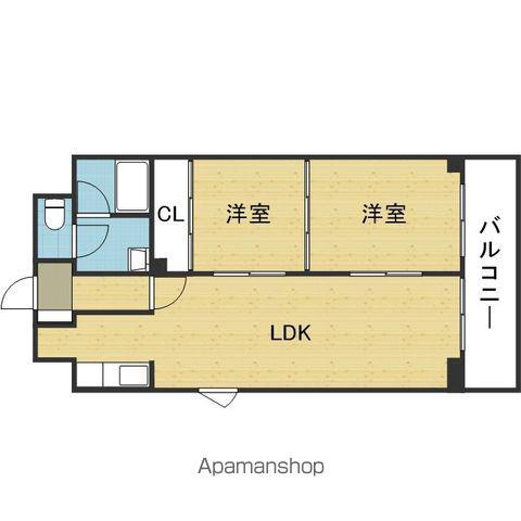 リーセスハイム(2LDK/3階)の間取り写真