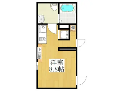 COCOFLAT田端II(ワンルーム/4階)の間取り写真