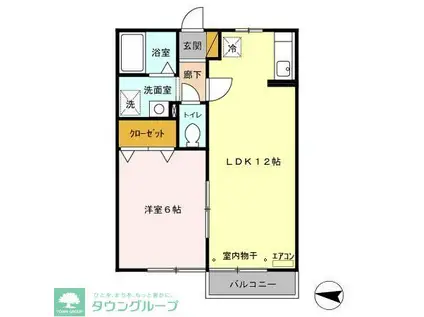 エミネンス(1LDK/2階)の間取り写真