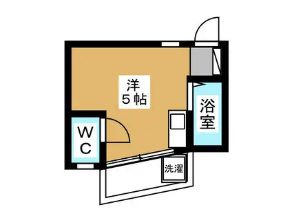 ハイツフィールド(ワンルーム/2階)の間取り写真