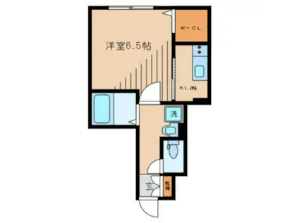 シティ・ソレイユ亀有(1K/1階)の間取り写真