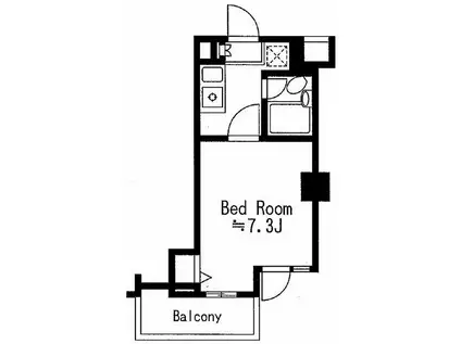 ドゥーエ西池袋(1K/3階)の間取り写真