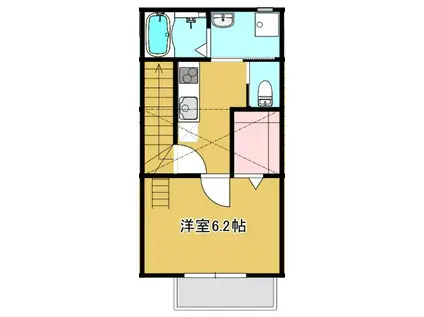 元八王子3丁目アパート(1K/2階)の間取り写真