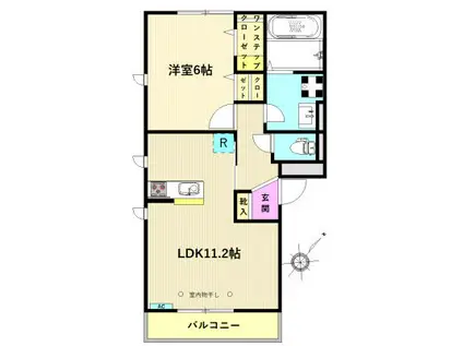 ベルフォレスタ(1LDK/3階)の間取り写真