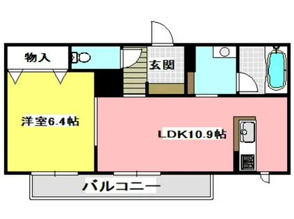 シャーメゾン KTM SECOND(1LDK/1階)の間取り写真