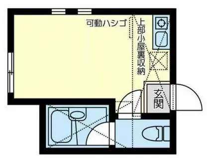 ソラシア(ワンルーム/2階)の間取り写真