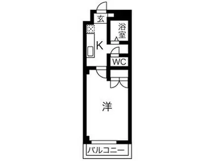 O-PALETTE(1K/1階)の間取り写真