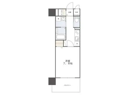 レジェンド黒崎(1K/9階)の間取り写真