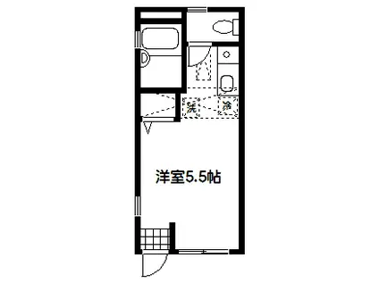 ラ・セルジュ(ワンルーム/1階)の間取り写真