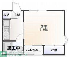 セザンヌP3(1K/1階)の間取り写真