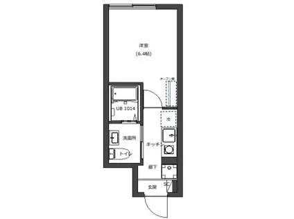 LOTSO横浜南(1K/3階)の間取り写真