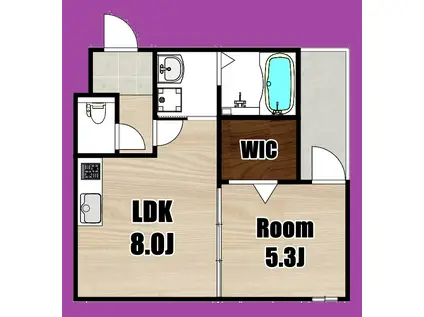 FUJIPALACE新伊丹II番館(1LDK/1階)の間取り写真