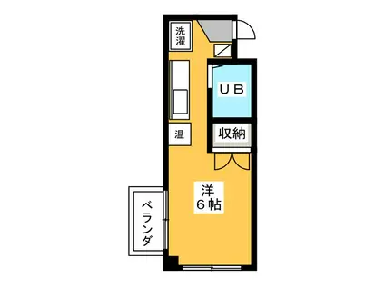 日ノ出コーポ(ワンルーム/4階)の間取り写真