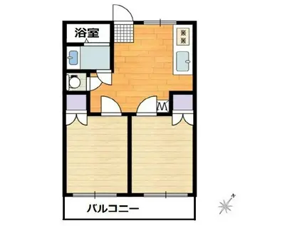 YAK川口元郷ビル(2DK/4階)の間取り写真